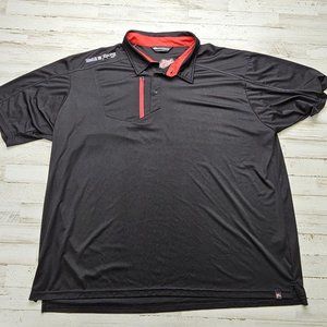 Mobil 1 Racing Men’s 2XL Polo Shirt Short Sleeve Black Wicking Embroidered Logo